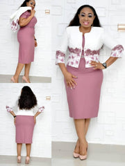 Stylish African Women's Plus Size Dress in Elegant Traditional Cotton Clothing - Available in XL-5XL - Flexi Africa FREE POST