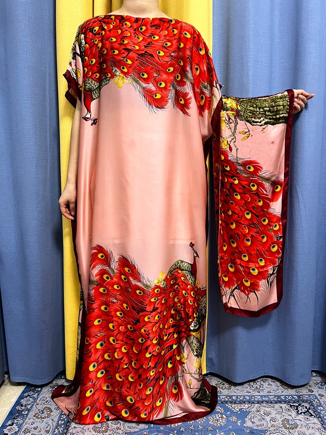 Stylish Muslim Abayas for Women: Elegant Summer Silk Collection with Headscarf - Flexi Africa - Free Delivery Worldwide only at www.flexiafrica.com