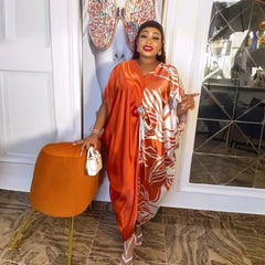 Summer African Print Rayon Dress - Free Delivery Worldwide only at Flexi Africa