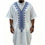 Traditional African Dashiki Robe for Men – Long Embroidered Dress Shirt and Formal African Clothing - Free Delivery Worldwide only at Flexi Africa