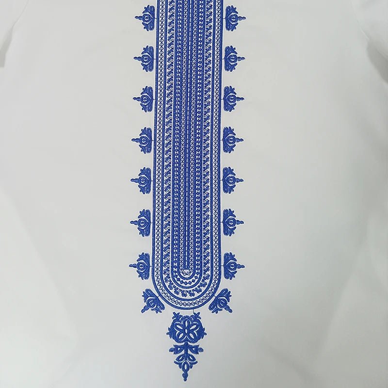 Traditional African Dashiki Robe for Men – Long Embroidered Dress Shirt and Formal African Clothing - Free Delivery Worldwide only at Flexi Africa