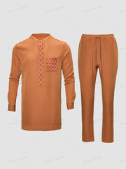 Traditional African Outfits for Men - Comfortable Dashiki Sets with Matching Shirts and Pants with Unique Patterns - Free Delivery Worldwide only at Flexi Africa