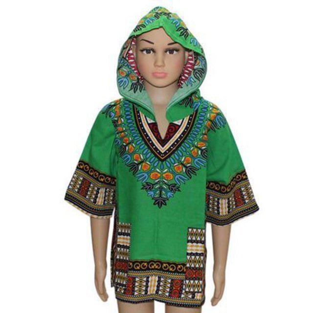 Unisex Stylish and Comfortable Dashiki Dress - Traditional African Clothing Children in Soft Cotton Fabric - Free Delivery