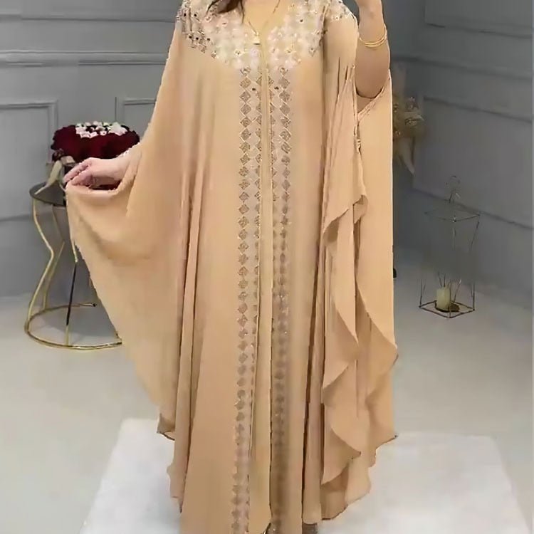 Unleash Your African Style - 2PC Dashiki Dress Set - Elegant Chiffon Robe and Long Evening Dress for Women - Flexi Africa