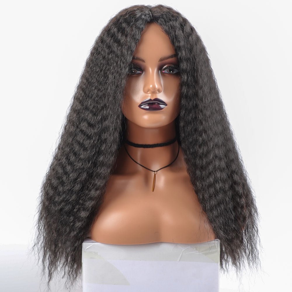 Versatile Long Kinky Curly Synthetic Wigs for Black Women - Flexi Africa Free Delivery Worldwide only at www.flexiafrica.com