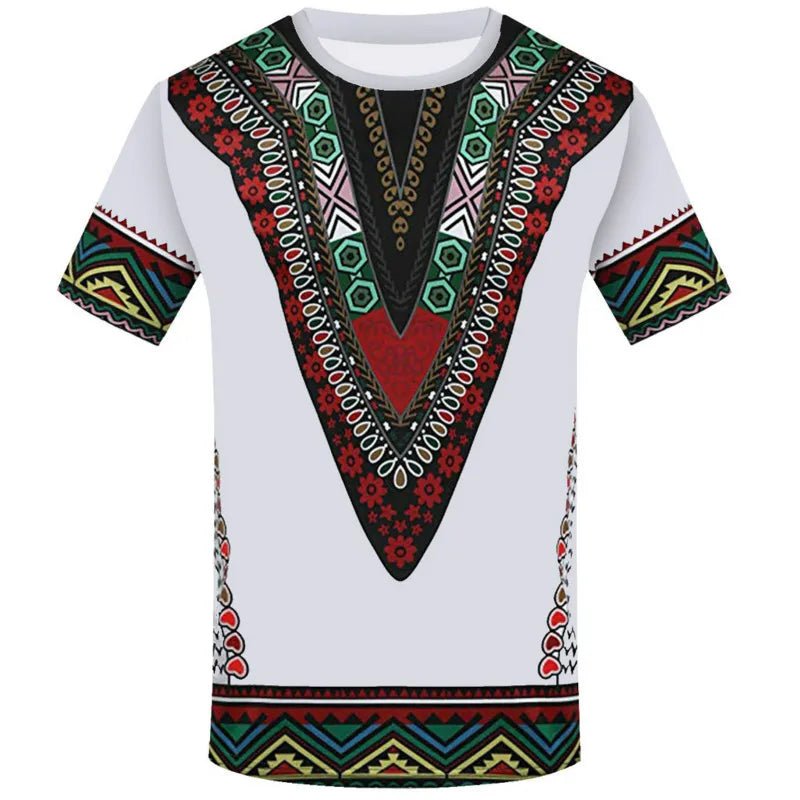 Vibrant Ethnic African Printed T - Shirts: Perfect Summer Wear for Men and Women - Flexi Africa - Free Delivery Worldwide only at www.flexiafrica.com