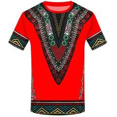 Vibrant Ethnic African Printed T - Shirts: Perfect Summer Wear for Men and Women - Flexi Africa - Free Delivery Worldwide only at www.flexiafrica.com