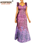 Women’s African Ankara Print Maxi Dress – Short Sleeve Plus Size Dashiki Outfit - Free Delivery Worldwide only at Flexi Africa