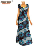 Women’s African Ankara Print Maxi Dress – Short Sleeve Plus Size Dashiki Outfit - Free Delivery Worldwide only at Flexi Africa