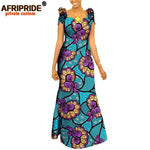 Women’s African Ankara Print Maxi Dress – Short Sleeve Plus Size Dashiki Outfit - Free Delivery Worldwide only at Flexi Africa