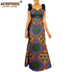 Women’s African Ankara Print Maxi Dress – Short Sleeve Plus Size Dashiki Outfit - Free Delivery Worldwide only at Flexi Africa