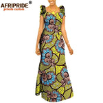 Women’s African Ankara Print Maxi Dress – Short Sleeve Plus Size Dashiki Outfit - Free Delivery Worldwide only at Flexi Africa