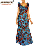 Women’s African Ankara Print Maxi Dress – Short Sleeve Plus Size Dashiki Outfit - Free Delivery Worldwide only at Flexi Africa