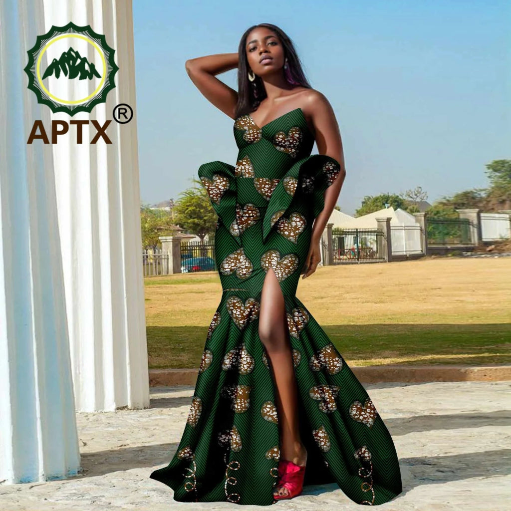 slim fit dress slacks The Lusaka Dress: Embrace Elegance, Celebrate Africa – Haute Afrika main image 0