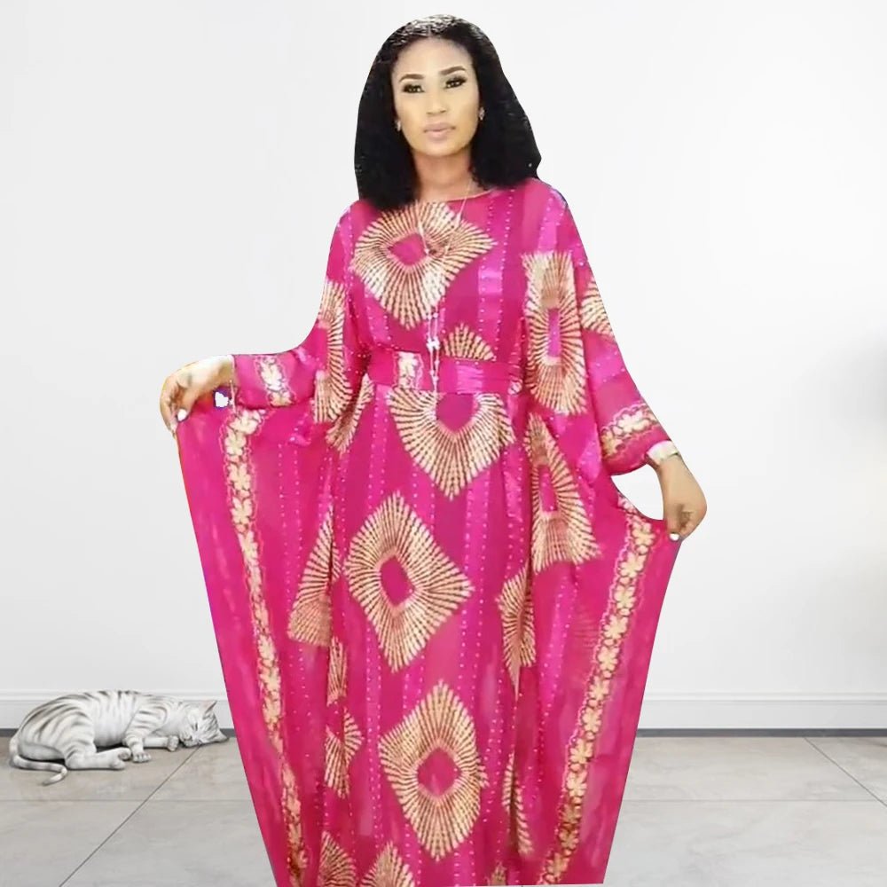 Buy Women’s African Dashiki Maxi Dress – Muslim Modest Evening Party Dress for only $38.06 at Flexi Africa!