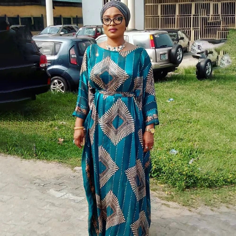 Buy Women’s African Dashiki Maxi Dress – Muslim Modest Evening Party Dress for only $38.06 at Flexi Africa!