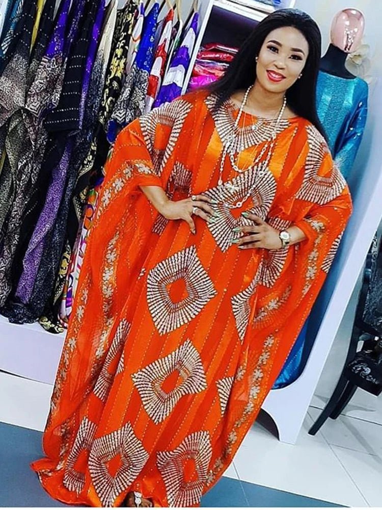 Buy Women’s African Dashiki Maxi Dress – Muslim Modest Evening Party Dress for only $38.06 at Flexi Africa!