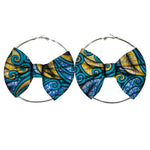 Women’s African Fashion Earrings – Handmade Circle Statement Accessories - Free Delivery Worldwide only at Flexi Africa