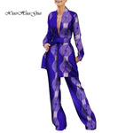 Women’s African Fashion Outfit – Ankara Trench Coat and Long Pants Set - Free Delivery Worldwide only at Flexi Africa