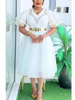 Women's African-Inspired Midi Dress, Plus Size – product view 8