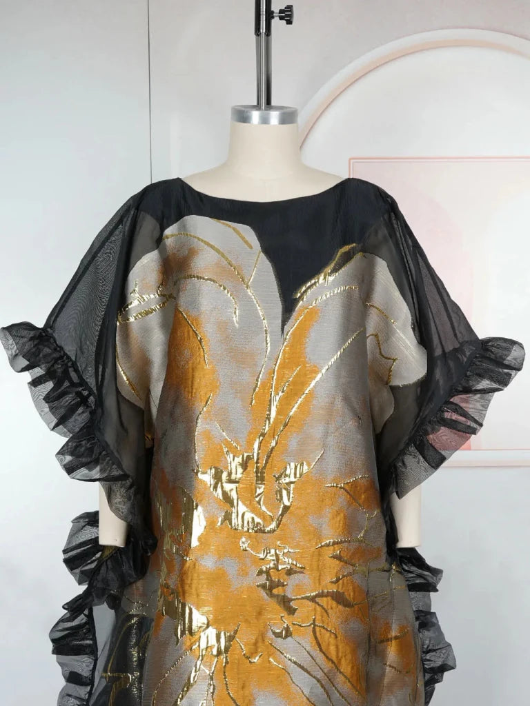 Women’s African Kaftan Abaya Dress – Long Dashiki Ankara Traditional Gown - Free Delivery Worldwide only at Flexi Africa