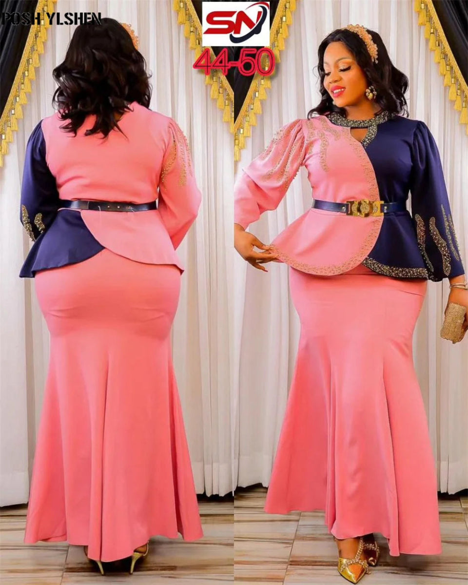 Women's African Print 2PC Set – Dashiki Top & Skirt for Parties & Weddings - Free Delivery Worldwide only at Flexi Africa