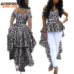 Women's African Print Dashiki Maxi Dress – Ankara Off - Shoulder V - Neck Plus Size Gown - Free Delivery Worldwide only at Flexi Africa