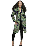 Women's African-Print Longline Blazer Jacket - Free Delivery Worldwide only at Flexi Africa