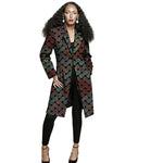 Women's African-Print Longline Blazer Jacket - Free Delivery Worldwide only at Flexi Africa