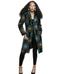 Women's African-Print Longline Blazer Jacket - Free Delivery Worldwide only at Flexi Africa