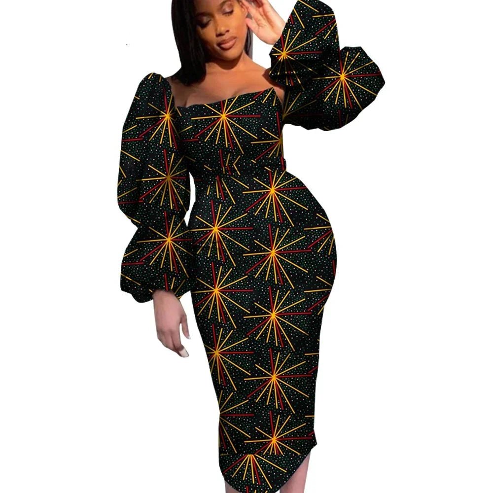 African Ankara Dashiki Party Dress - Elegant Women's Gown Flexi Africa African Ankara Dashiki Party Dress - Elegant Women's Gown Flexi Africa
