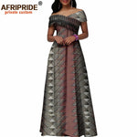 Women's Ankara Cotton Tassel Maxi Dress - Free Delivery Worldwide only at Flexi Africa