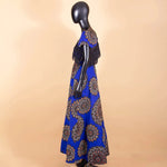 Women's Ankara Cotton Tassel Maxi Dress - Free Delivery Worldwide only at Flexi Africa