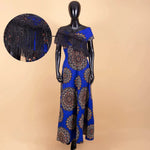 Women's Ankara Cotton Tassel Maxi Dress - Free Delivery Worldwide only at Flexi Africa