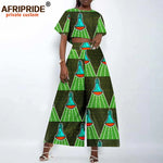 Women’s Ankara Crop Top and Wide - Leg Pants 2PC Set – Stylish African Fashion Outfit - Free Delivery Worldwide only at Flexi Africa