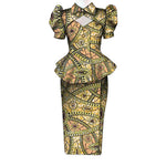 Women's Ankara Cropped Shirt & Skirt Set - Free Delivery Worldwide only at Flexi Africa
