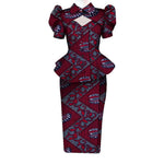 Women's Ankara Cropped Shirt & Skirt Set - Free Delivery Worldwide only at Flexi Africa
