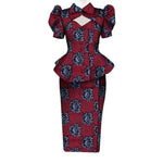 Women's Ankara Cropped Shirt & Skirt Set - Free Delivery Worldwide only at Flexi Africa