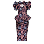 Women's Ankara Cropped Shirt & Skirt Set - Free Delivery Worldwide only at Flexi Africa