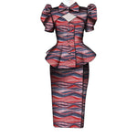 Women's Ankara Cropped Shirt & Skirt Set - Free Delivery Worldwide only at Flexi Africa