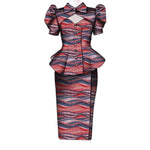 Women's Ankara Cropped Shirt & Skirt Set - Free Delivery Worldwide only at Flexi Africa