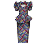 Women's Ankara Cropped Shirt & Skirt Set - Free Delivery Worldwide only at Flexi Africa