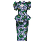 Women's Ankara Cropped Shirt & Skirt Set - Free Delivery Worldwide only at Flexi Africa