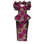 Women's Ankara Cropped Shirt & Skirt Set - Free Delivery Worldwide only at Flexi Africa