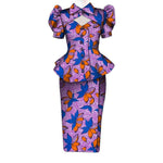 Women's Ankara Cropped Shirt & Skirt Set - Free Delivery Worldwide only at Flexi Africa