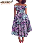 Women's Ankara Print Cotton Mid-Calf Dress - Free Delivery Worldwide only at Flexi Africa