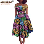Women's Ankara Print Cotton Mid-Calf Dress - Free Delivery Worldwide only at Flexi Africa