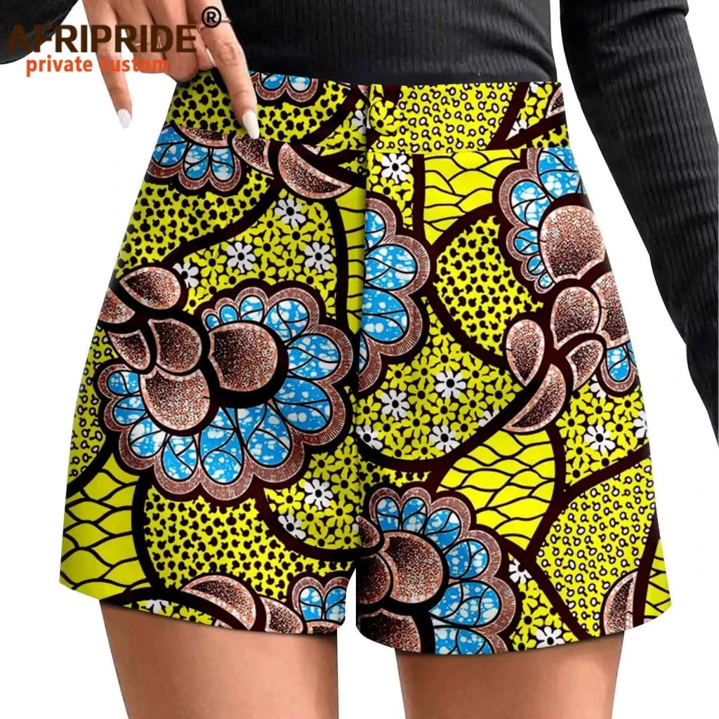 Buy Women’s Ankara Print High-Waisted Athletic Shorts – Casual Summer Style with Pockets for only $12.78 at Flexi Africa!