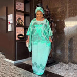 Women's Batwing-Sleeve Jacquard Occasion Gown - Free Delivery Worldwide only at Flexi Africa