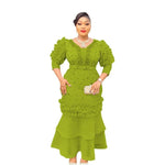 Women's Black Dashiki-Style Maxi Dress - Free Delivery Worldwide only at Flexi Africa